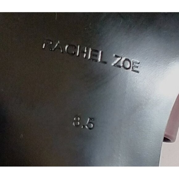 RACHEL ZOE Women's Loafers Leather & Calf Hair Wine Shoes Mirror Accents - 8.5 M - Picture 8 of 8